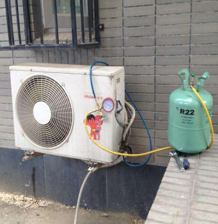 马尾空调加氟